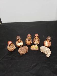 lot 2674 image: authentic peruvian nativity