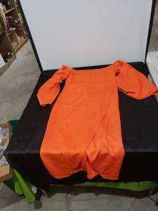 lot 2677 image: orange dress sz XXL