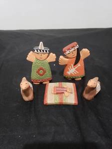 lot 2690 image: authentic peruvian nativity