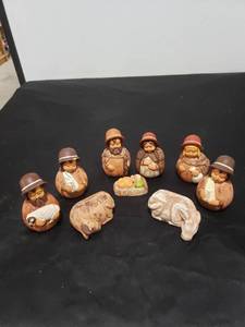 lot 2702 image: authentic peruvian nativity
