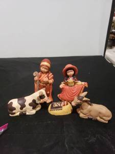 lot 2704 image: authentic peruvian nativity