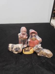 lot 2705 image: authentic peruvian nativity