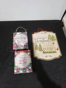 lot 2708 image: lot of 3 signs