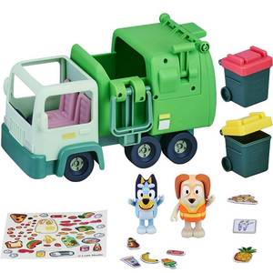 lot 39987 image: Bluey Garbage Truck - 2.5 Bluey and Bin Man poseable Figures with Playset, Multicolor