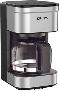 lot 40021 image: KRUPS Simply Brew Compact Filter Drip Coffee Maker, 5-Cup, Silver