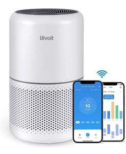 lot 56537 image: LEVOIT Air Purifiers for Home Bedroom H13 True HEPA Filter for Large Room, Sleep, Quiet Cleaner for Dust, Allergies, Pets, Smoke, White Noise, Smart WiFi, Auto Mode, 300S