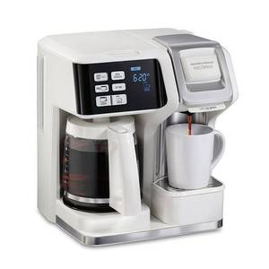lot 56571 image: Hamilton Beach - FlexBrew 2-Way Coffee Maker - WHITE