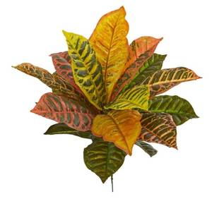 lot 56600 image: 17Garden Croton Artificial Plant (Real Touch) (Set of 6)