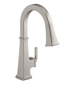 lot 56609 image: Kohler Riff 1.5 GPM Single Hole Pull Down Kitchen Faucet