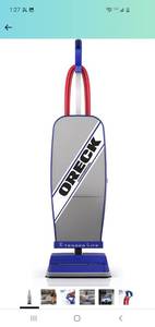lot 56643 image: ORECK XL COMMERCIAL Upright Vacuum Cleaner, Bagged Professional Pro Grade, For Carpet and Hard Floor, XL2100RHS, GrayBlue
