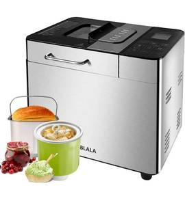 lot 56655 image: Bread and Ice Cream Maker 18 in 1 Stainless Steel 2LB Bread Machine and Ice Cream Machine Non-stick Coated Bread Maker Liner full Tempered Glass Touch Screen