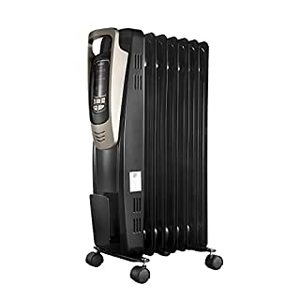 lot 56665 image: PELONIS Oil Filled Radiator Heater Luxurious Champagne Portable Space Heater with Programmable Thermostat, 10H Timer, Remote Control, Tip Over&Overheating Functions, Quiet Heater for Home Office (B07XRP9M3F)