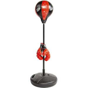 lot 56666 image: BalanceFrom Punching Bag with Base for Kids 3-10 Easy to Assemble with Boxing Gloves