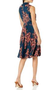 lot 56670 image: Nanette Nanette Lepore Womens Smocked High Neck Pleated Dress, Size 2