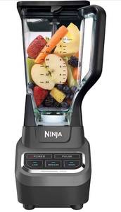 lot 61557 image: Ninja BL610 Professional 72 Oz Countertop Blender with 1000-Watt Base and Total Crushing Technology for Smoothies, Ice and Frozen Fruit, Black, 9.5 in L x 7.5 in W x 17 in H