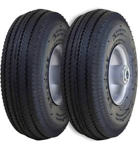lot 61562 image: Marathon 02310 Pneumatic Air Filled Hand Truck and All-Purpose Tires on Wheels-4.103.50-4 Inch, 2.25 Offset Hub, 58 Bearings Fits Various Types of Utility Equipment, 2 Pack