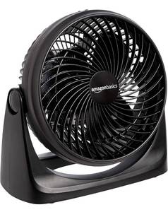 lot 61563 image: Amazon Basics 3 Speed Small Room Air Circulator Fan, 7-Inch, Black