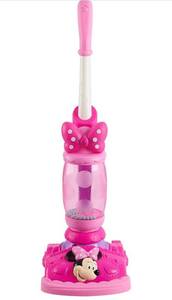 lot 61567 image: Disney Junior Minnie Mouse Twinkle Bows Play Vacuum with Lights and Realistic Sounds, Amazon Exclusive, by Just Play, Battery Operated