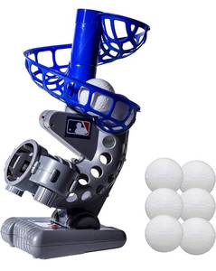 lot 61578 image: MLB Electronic Baseball Pitching Machine Height Adjustable Ball Pitches Every 7 Seconds