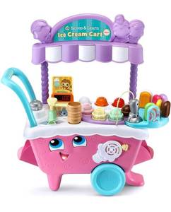 lot 61588 image: LeapFrog Scoop and Learn Ice Cream Cart Deluxe (Frustration Free Packaging) , Pink