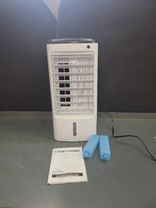 lot 68693 image: COMFYHOME 3-IN-1 Portable Air Conditioners Windowless, 65° Oscillation Swamp Cooler, 3 Speeds Portable Air Cooler wHumidifier, Remote & 12 Hours Timer,MISSING ONE WHEEL 