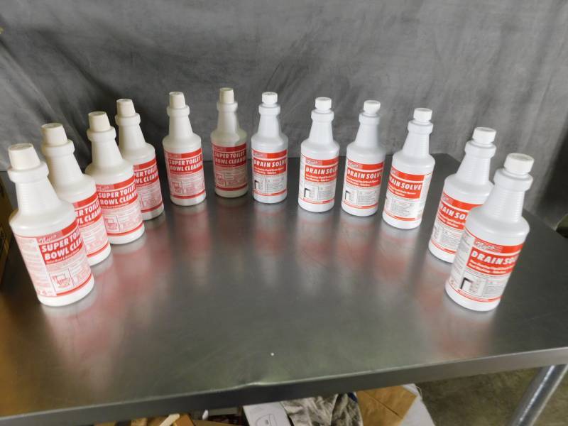 lot 3599 image: Lot of Nyco Drain Solve and Super Toilet Bowl Cleaner
