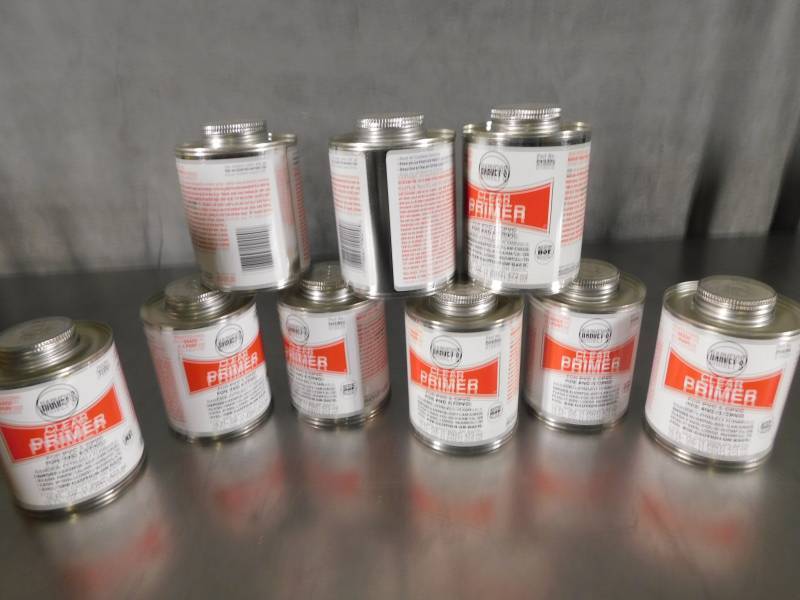 lot 3640 image: Lot of Harveys Clear Primer For PVC and CPVC