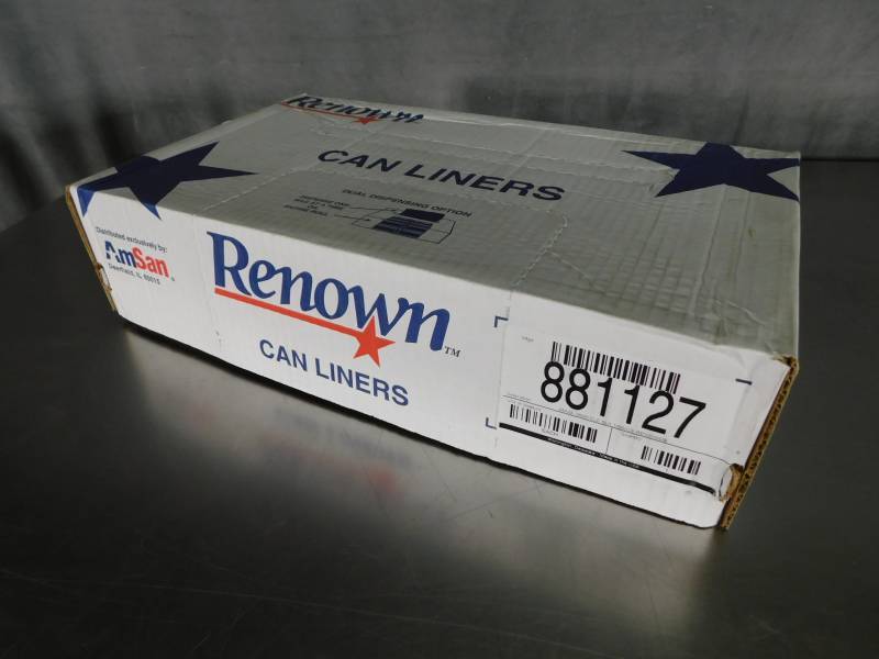 lot 3497 image: Renown� Can Liner 24X23 7-10Gl 0.35Mil Black