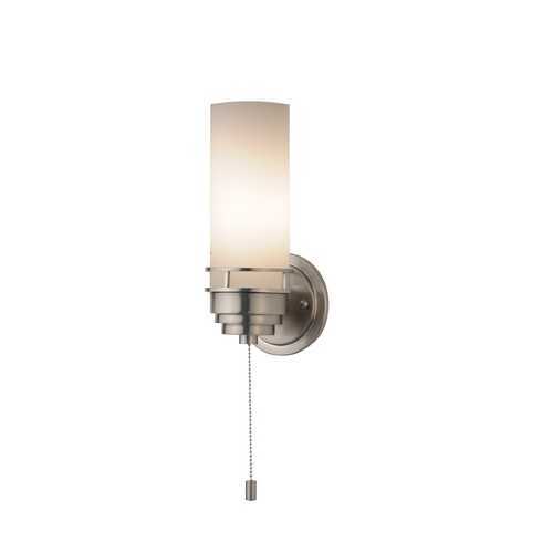 lot 3508 image: Design Classics Contemporary Single-Light Sconce with Pull-Chain Switch