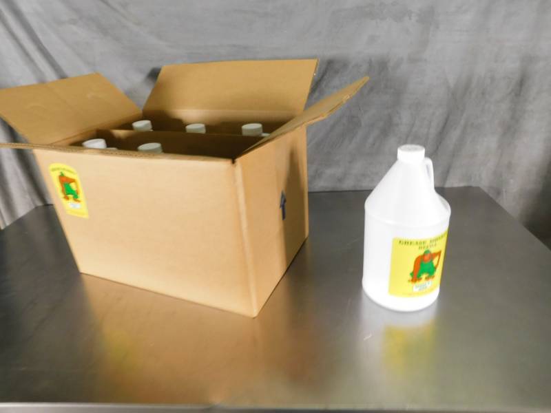 lot 3596 image: Lot of 6 1 Gallon Grease Monkey Spray and Wipe Extra Tough Cleaner Degreaser Refill
