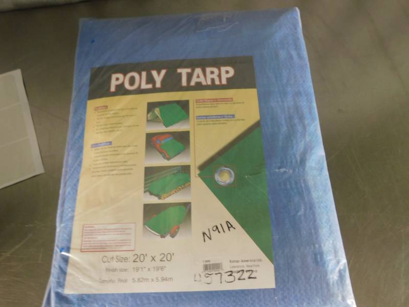 lot 3744 image: 20 x 20 Poly Tarp