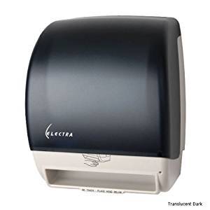 lot 3886 image: Automatic Electra Touchfree Roll Towel Dispenser Translucent Black