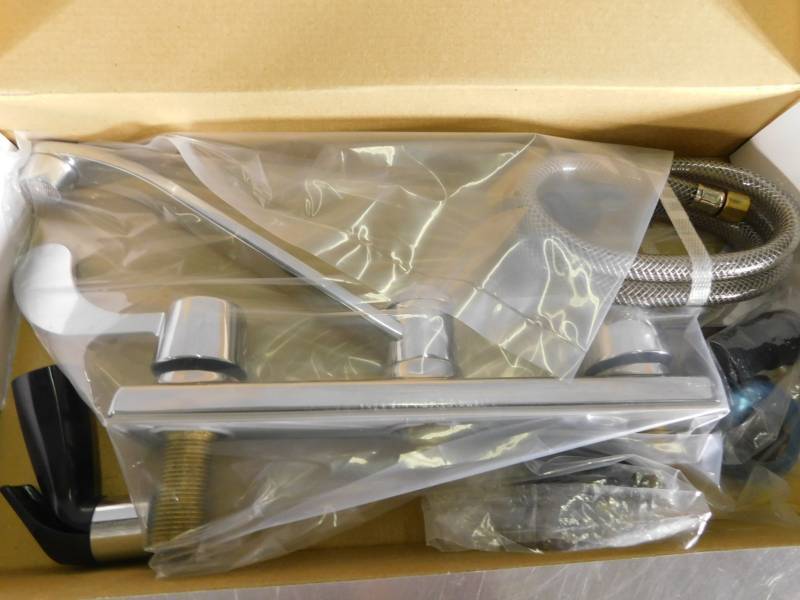 lot 3933 image: Blade Handle Kitchen Faucet