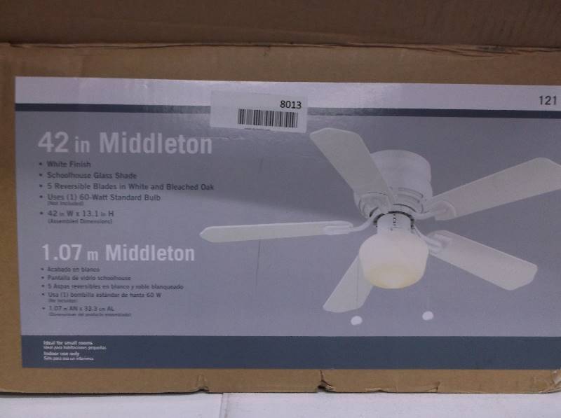 lot 8013 image: 42 inch Middleton Ceiling Fan