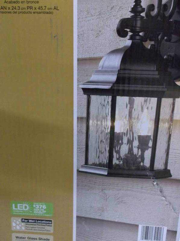 lot 8035 image: Hampton Ba 2-Light Exterior Wall Lantern