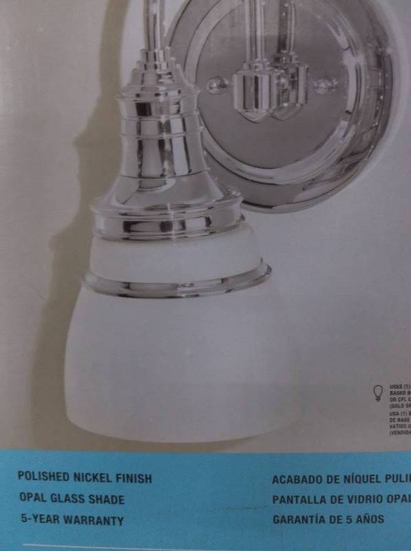 lot 8064 image: Martha Stewart Living Seal Harbor 1-Light Sconce