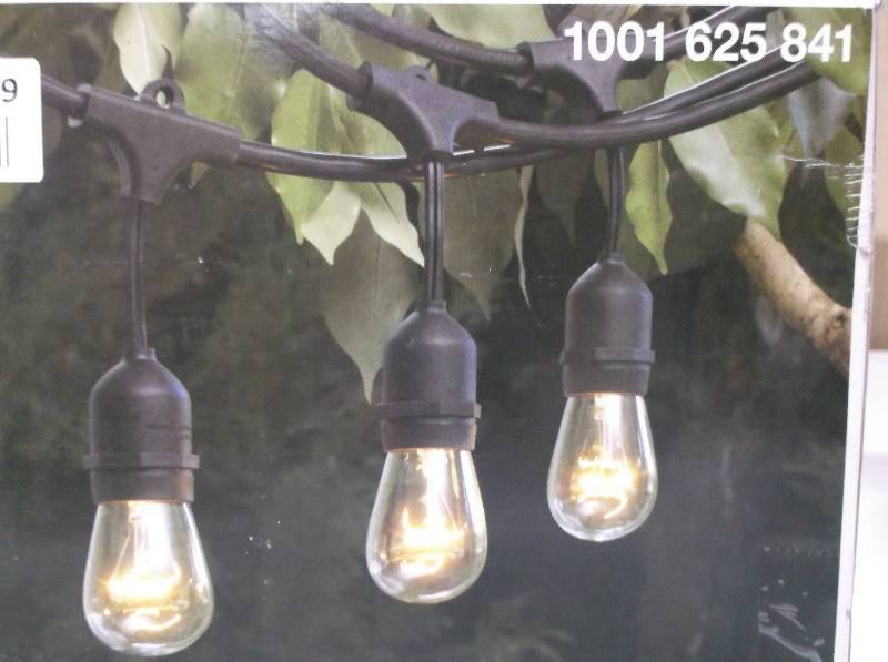 lot 8080 image: Hampton Bay 24 inch 12 Bulb Commerical String Lights