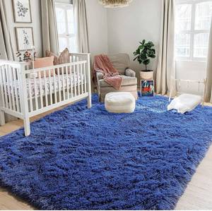 lot 42527 image: Retail $109.99 RUGTUDER Navy Blue Soft Area Rug for Bedroom