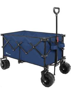lot 42547 image: Retail for $138.00 Moon Lence Collapsible Folding Wagon Cart