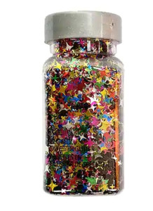 lot 42574 image: Lot of 14- Multicolor Star Specialty Polyester Glitter by Recollections��