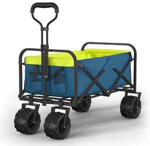 lot 44899 image: Retail 139.99 Knowlife Collapsible Wagon, Beach Wagon with Big Wheels for Sand
