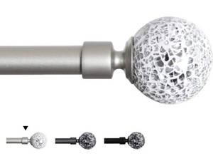 lot 44900 image: H.VERSAILTEX Window Curtain Rods for Windows 48 to 84 Inches Adjustable