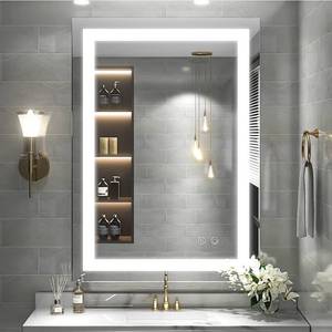 lot 44923 image: Retail $139.00 FTOTI 20X28 Inch LED Bathroom Mirror with Light,Wall Mounted