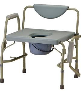 lot 44929 image: Medical Products 500 Lb. Weight Capacity Heavy Duty Bedside Commode Chair