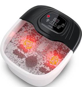 lot 44955 image: Foot Spa Bath Massager with Heat, Bubble and Vibration, Digital Temperature Control