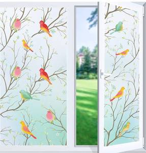 lot 44968 image: Lot of 3 - Privacy Window Film Stained Glass Decorative Window Film Frosted