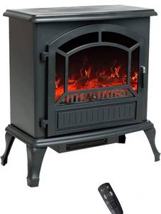 lot 45861 image: (RETAIL $230) 25 inch Portable Freestanding Space Heater with Remote