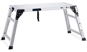 lot 45874 image: (RETAIL $146) Portable Folding Aluminum Step Ladder