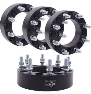 lot 45884 image: (RETAIL $179) 2 Inch 8x170 to 8x6.5 8x165.1 Forged Wheel Adapters with 14x1.5 Studs