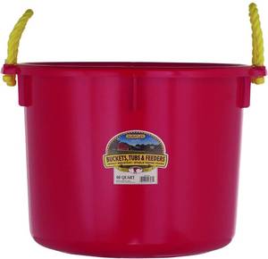 lot 45893 image: Little Giant Plastic Muck Tub (Red) (40 Quart)